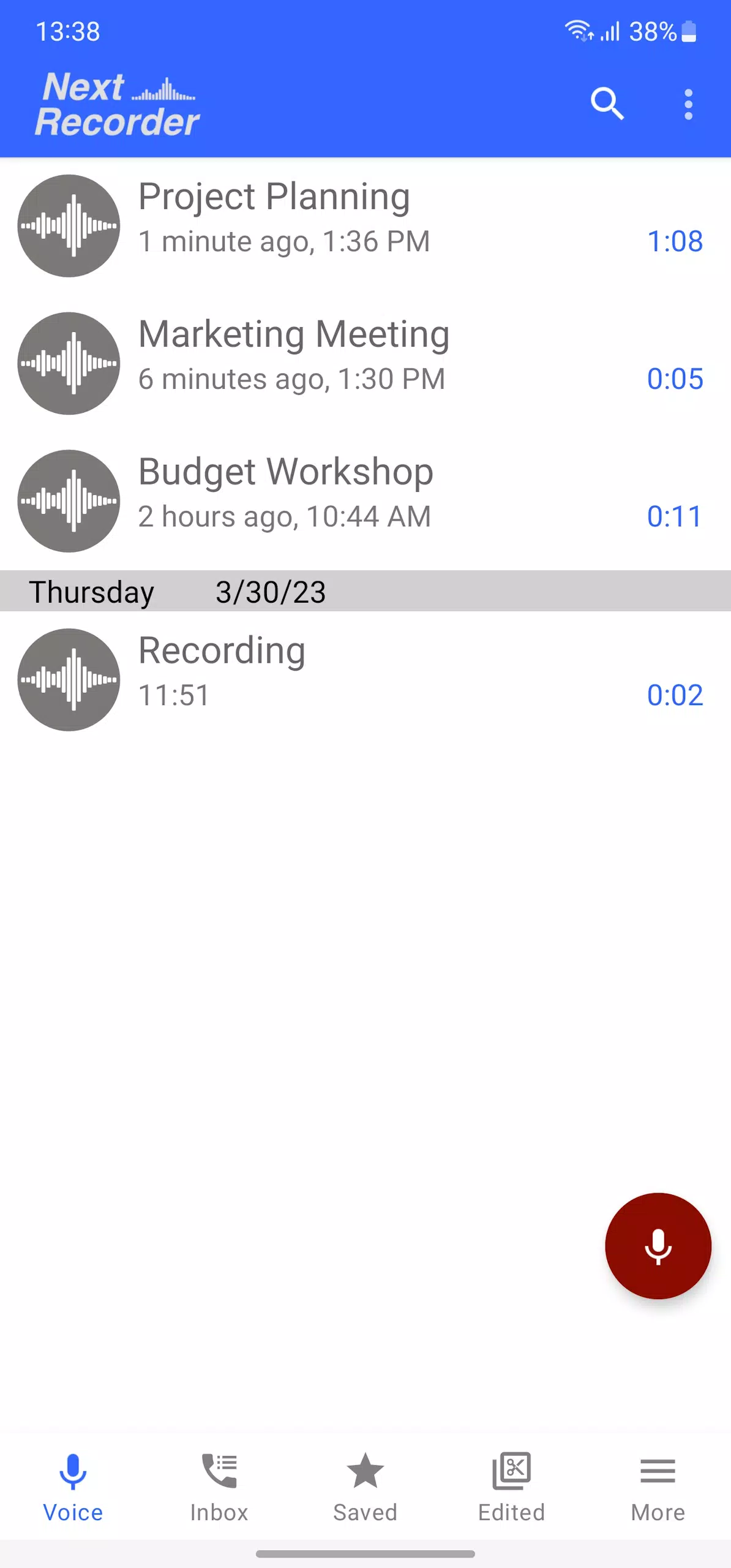 Next Recorder Screenshot3