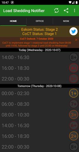 Load Shedding Notifier Screenshot1