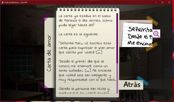 Club de Detectives - Caso 01 (novela visual) Screenshot3