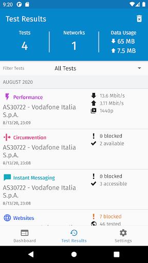 OONI Probe Screenshot2