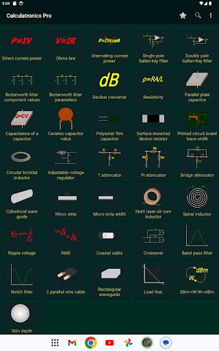 Calctronics- electronics tools Screenshot2