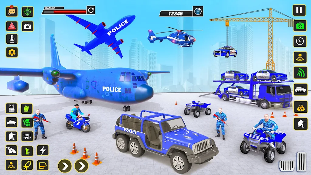 Police Car transporter Game 3D Screenshot2