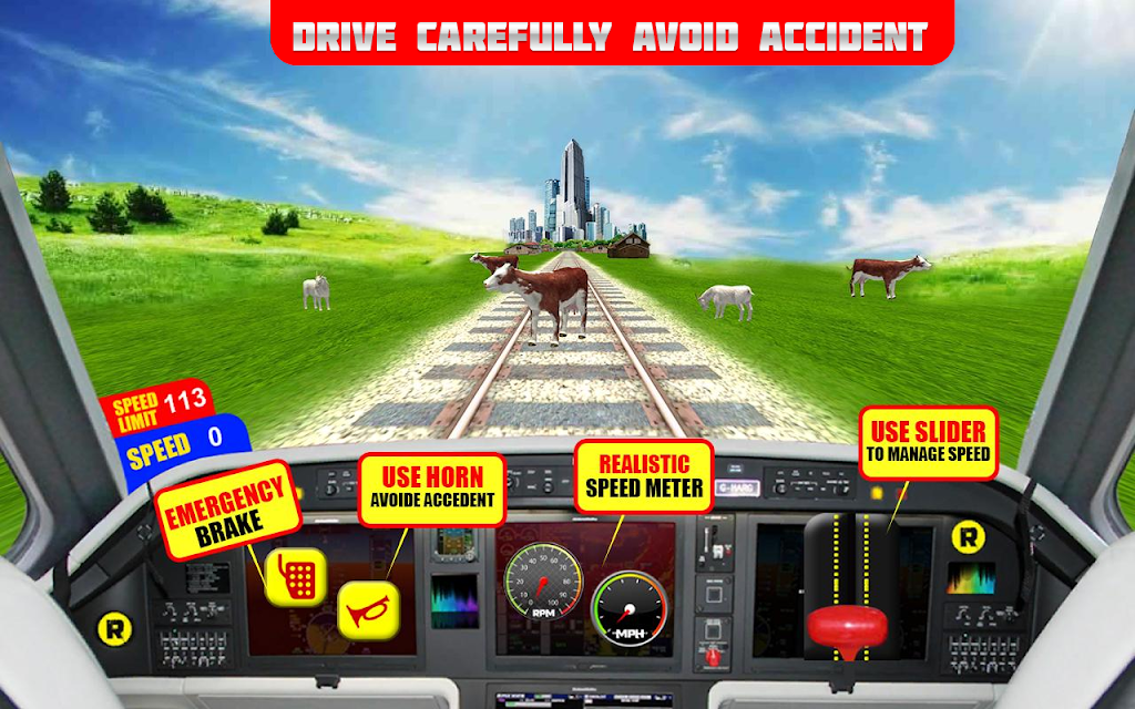 Indian Bullet Train Offline 3D Screenshot1