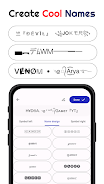 Nickname fire : name style app Screenshot1