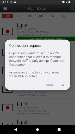 VPN Proxy OvpnSpider Screenshot2