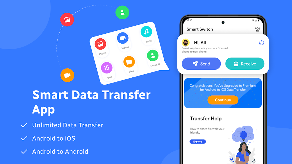 Switch Mobile - Data Transfer Screenshot1