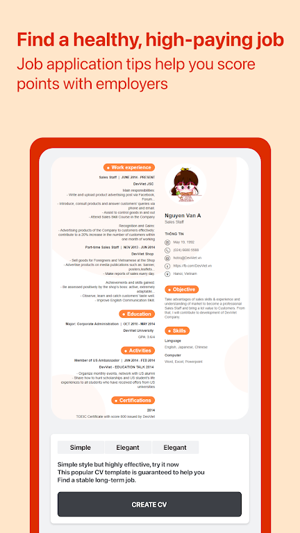 Cover Letter for Job App Screenshot2