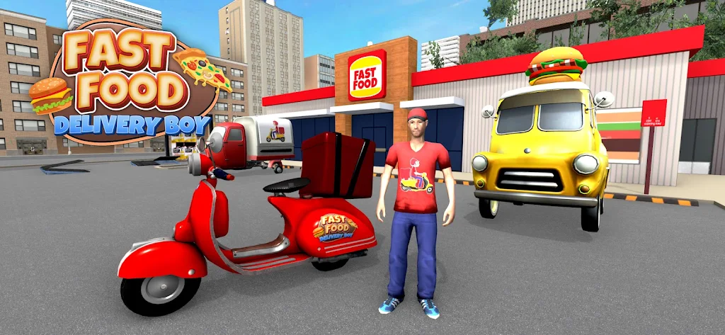 Fast Food Delivery Bike Game Screenshot1