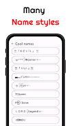 Nickname fire : name style app Screenshot2