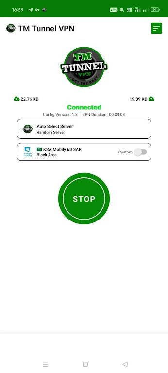 TM Tunnel VPN - Fast & Secure Screenshot1