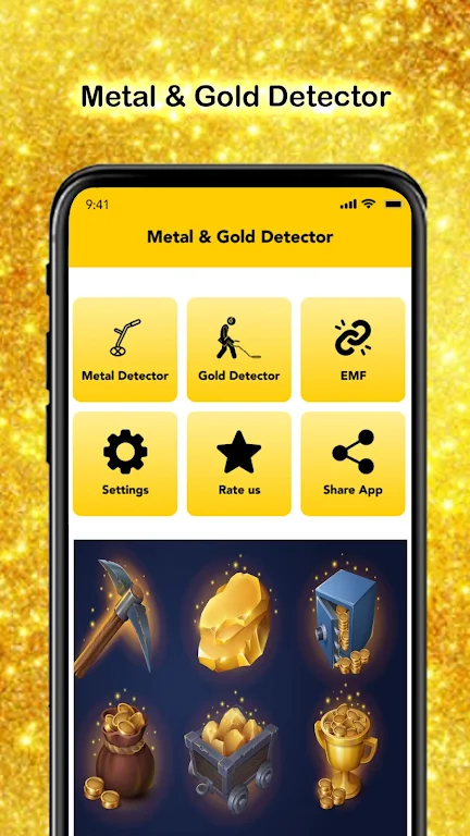 Gold Metal Detector Finder App Screenshot3