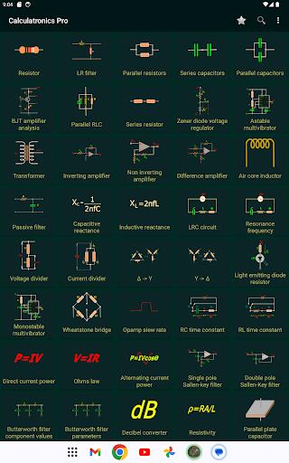 Calctronics- electronics tools Screenshot1