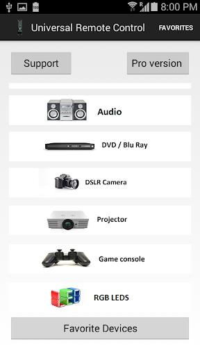 Universal Remote Control F Screenshot2