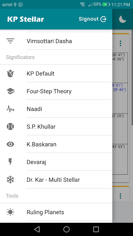 KP Stellar (KP Astrology App) Screenshot1