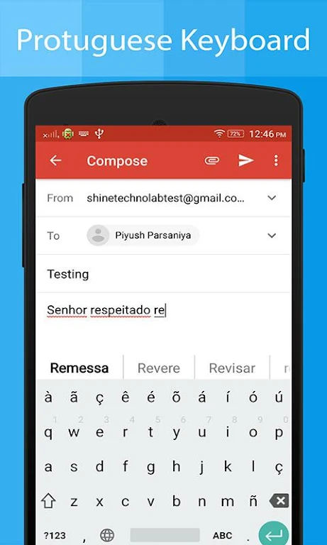 Portuguese Keyboard:Translator Screenshot4