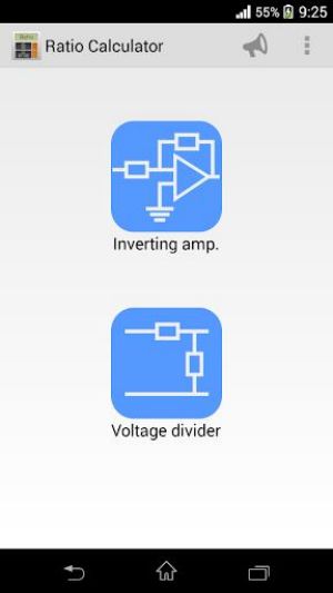 Resistor ratio calculator Screenshot3