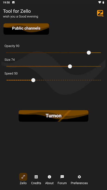 Button for the Zello Screenshot1