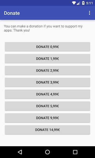 Donate App Screenshot1