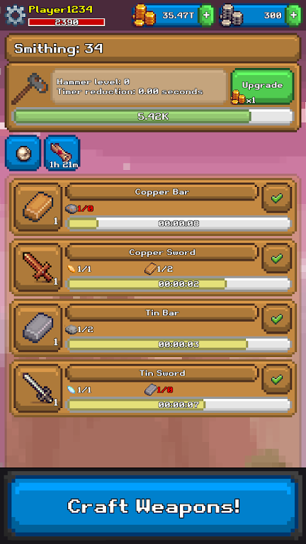 Skill Quest: Idle Skilling RPG Screenshot2