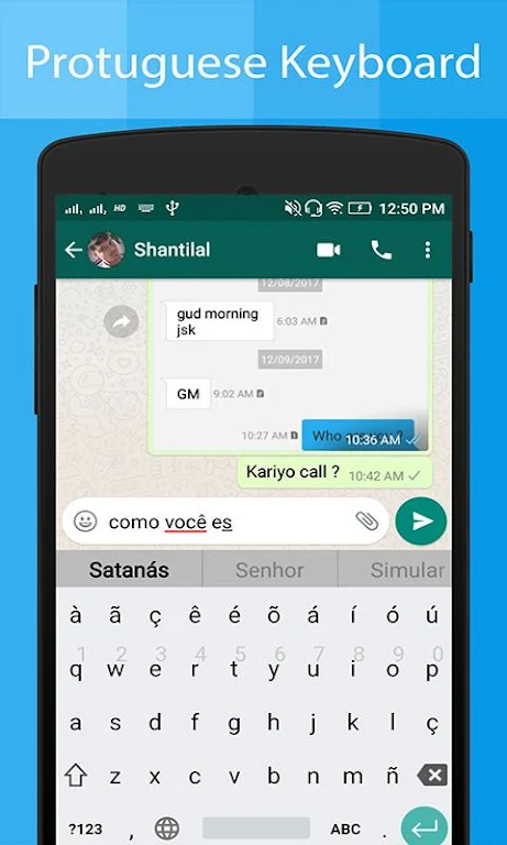 Portuguese Keyboard:Translator Screenshot3