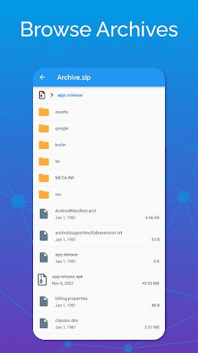 7Z: Zip 7Zip Rar File Manager Screenshot1