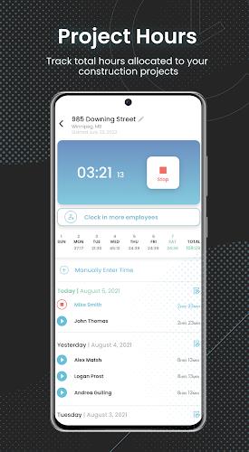 ConstructionClock Time Tracker Screenshot4