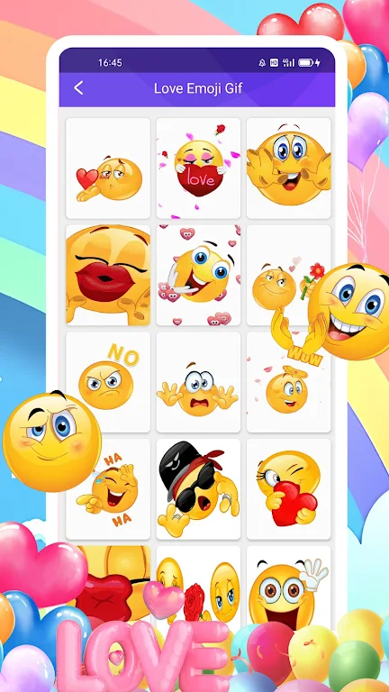 WASticker Love Rose Emoji GIF Screenshot2