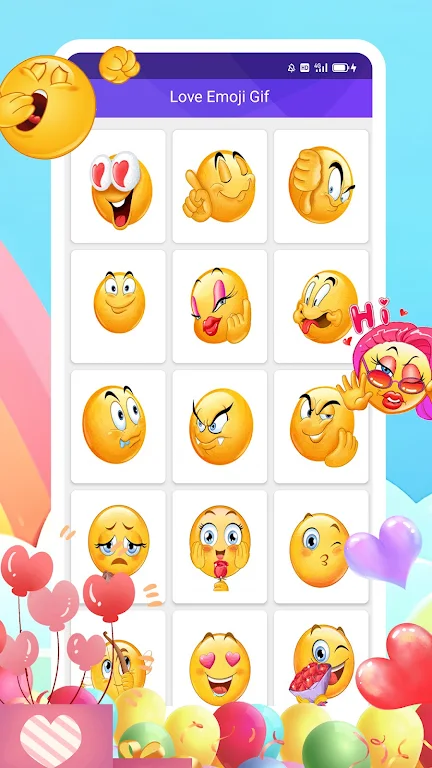 WASticker Love Rose Emoji GIF Screenshot3