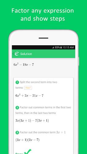 Cymath - Math Problem Solver Screenshot4