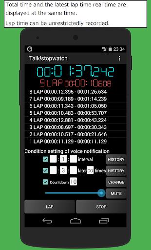 Talk! Stopwatch & Timer Screenshot2