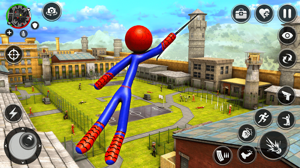 Spider Stick Hero Prison Break Screenshot2