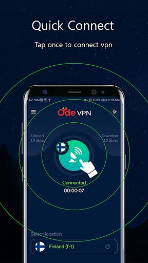 ODE VPN - Fast Secure VPN App Screenshot1