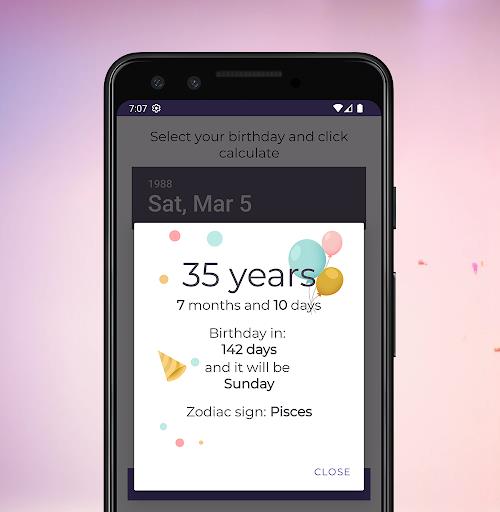 Birthday Calculator Screenshot3