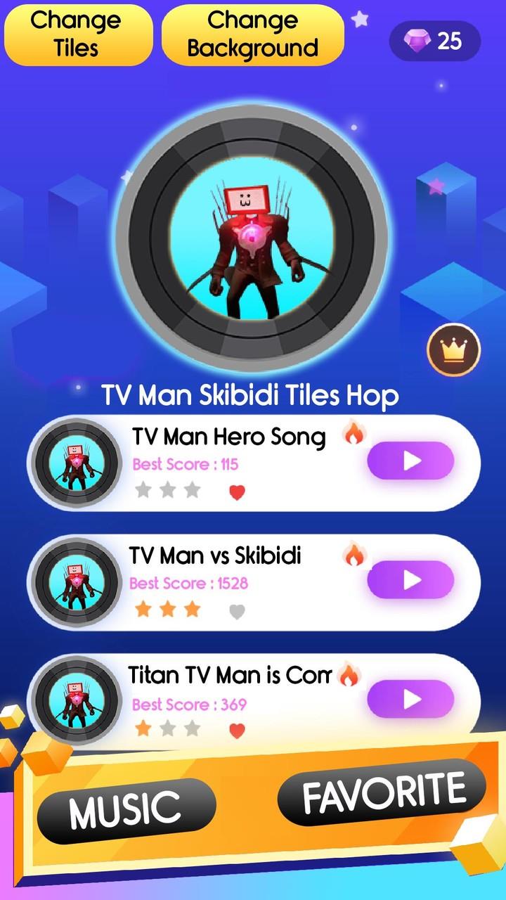 TV Man Skibidi Tiles Hop Screenshot1