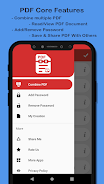 Combine PDF: Lock/Unlock PDF Screenshot1