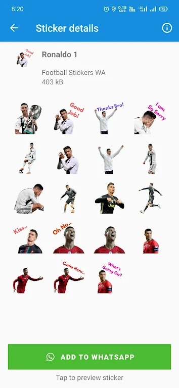 WASticker - Football Stickers Screenshot3