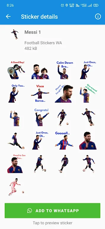 WASticker - Football Stickers Screenshot2