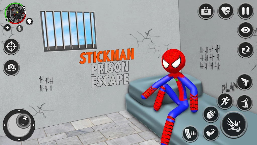 Spider Stick Hero Prison Break Screenshot3