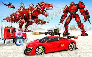 Dino Robot Car Transform Games Screenshot1