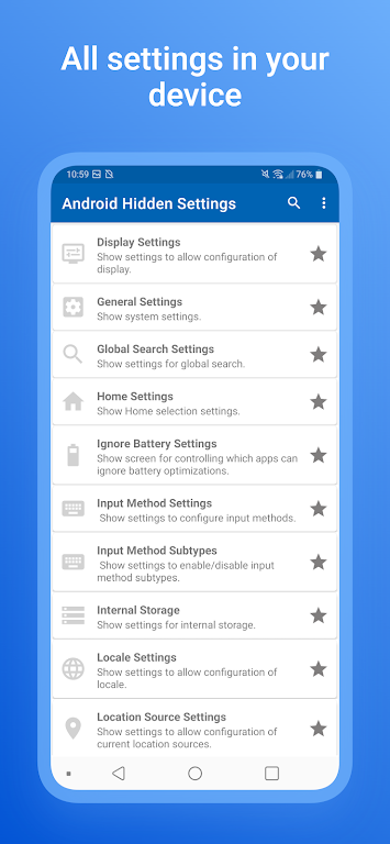 Android All Settings Screenshot4