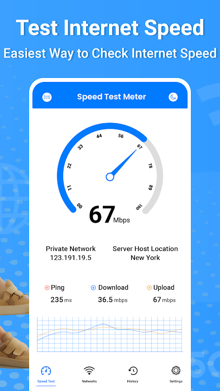 Internet Fast Speed Test Meter Screenshot1