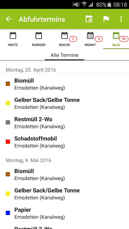 Abfall App Kreis Steinfurt Screenshot3