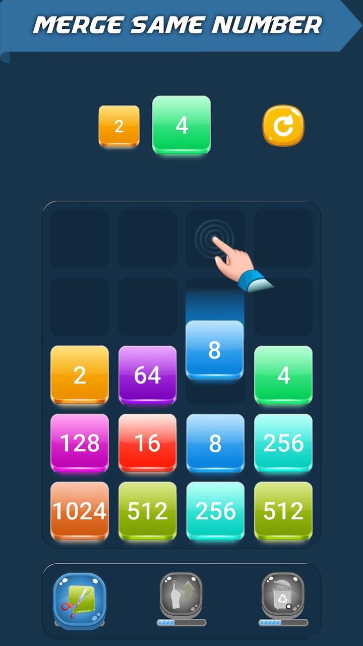 Drop Merge Blocks: 2048 Puzzle Screenshot1