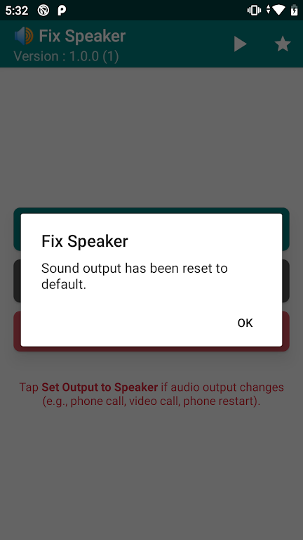 Fix Speaker - Disable Earphone Screenshot3