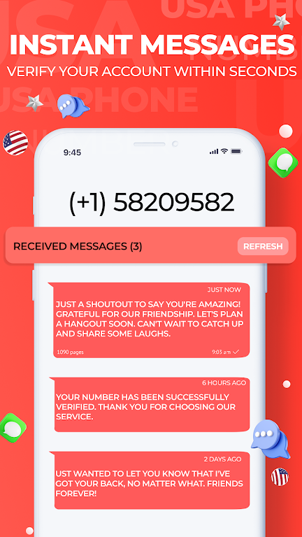 USA Phone Number Receive SMS Screenshot4