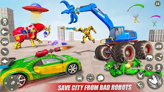 Excavator Robot War - Car Game Screenshot7