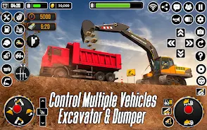 City Heavy Excavator Crane 3D Screenshot1