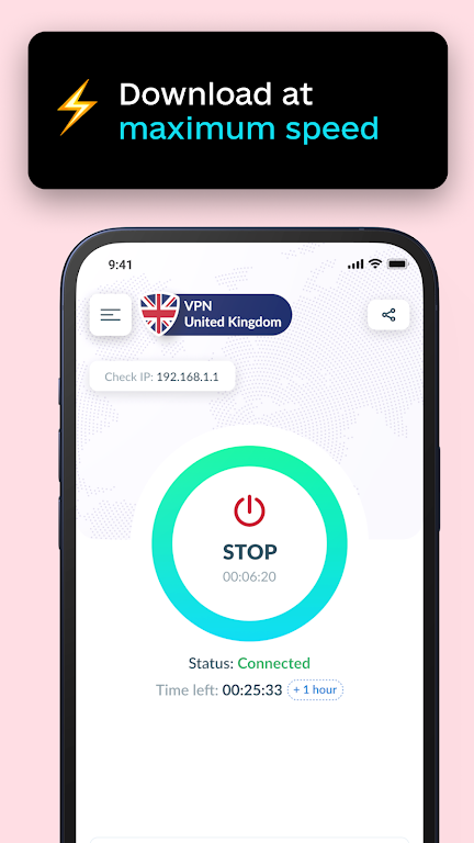 VPN UK - fast VPN in UK Screenshot4