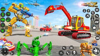 Excavator Robot War - Car Game Screenshot2