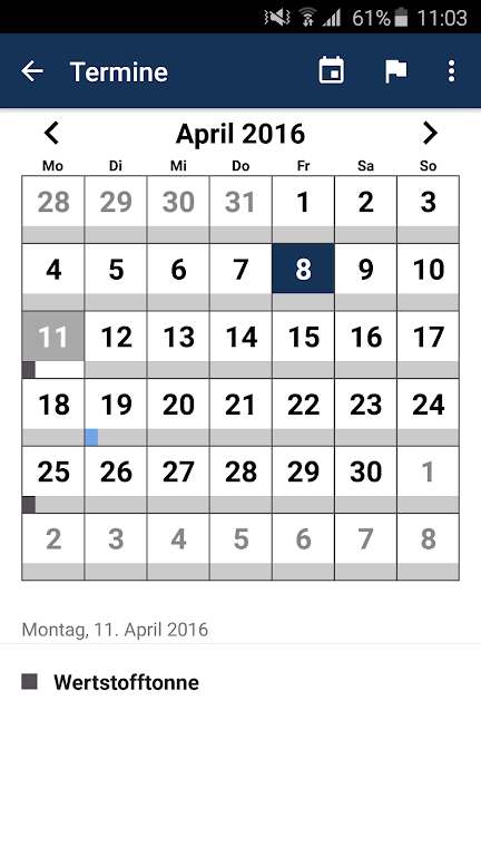 ALBA Abfuhrkalender Screenshot4